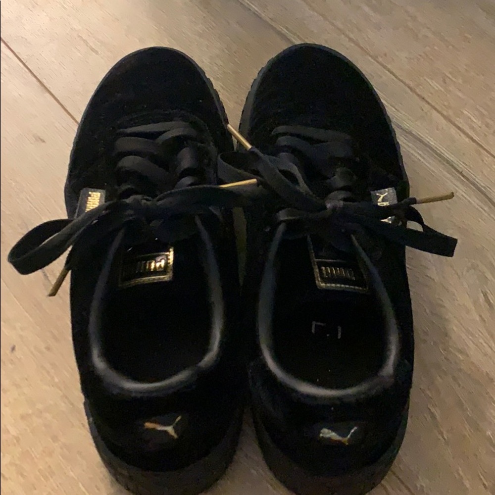 Puma Black Velvet Trainers
